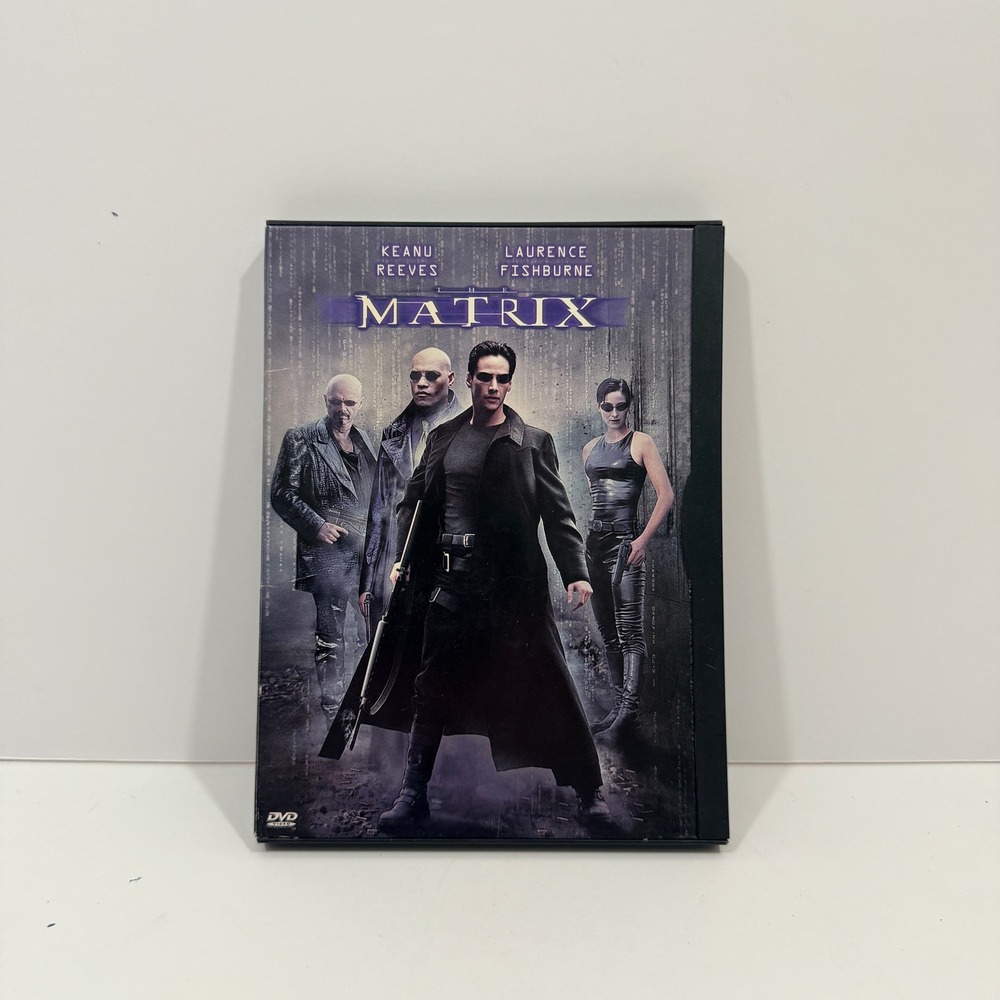 Warner Bros The Matrix DVD Movie Black Sci-Fi Action Keanu Reeves